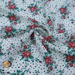 کرپ حریر طرح گل رُز